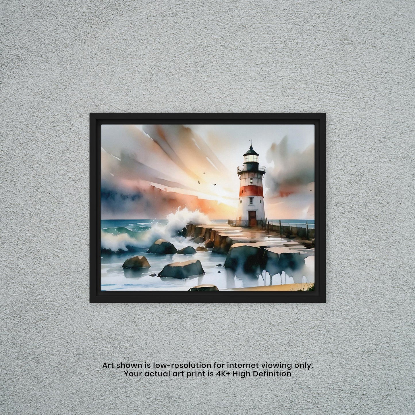 Lighthouse - Watercolor Art Print