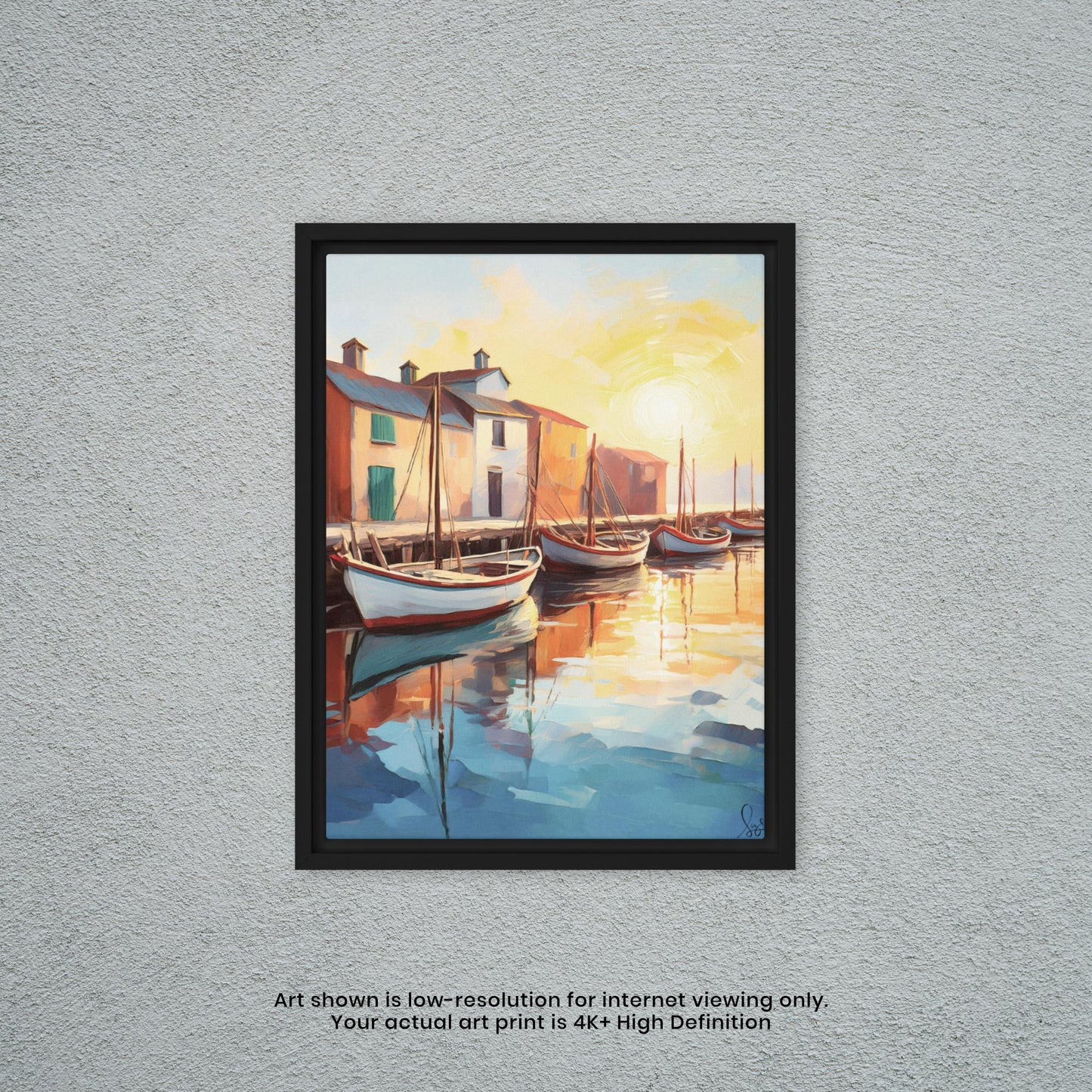 Late Afternoon at the Dock - Watercolor Art Print