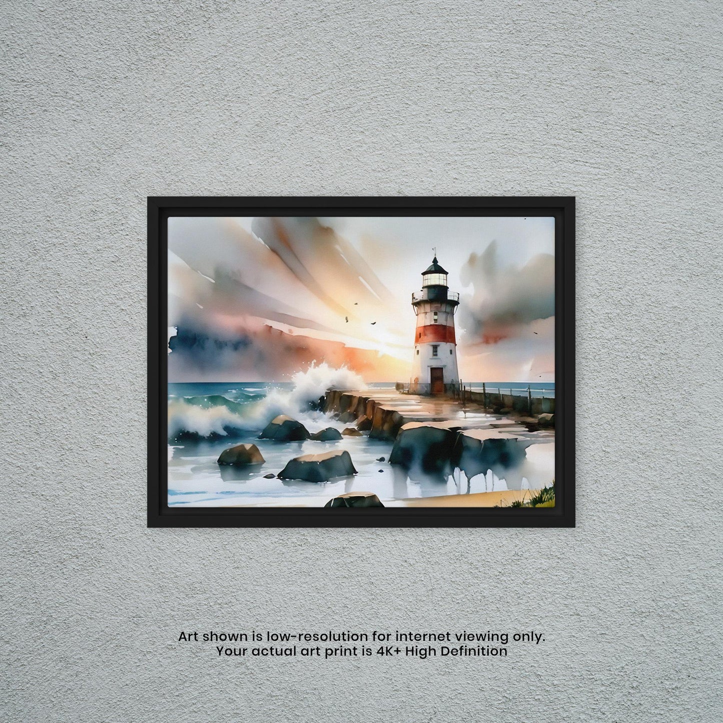Lighthouse - Watercolor Art Print