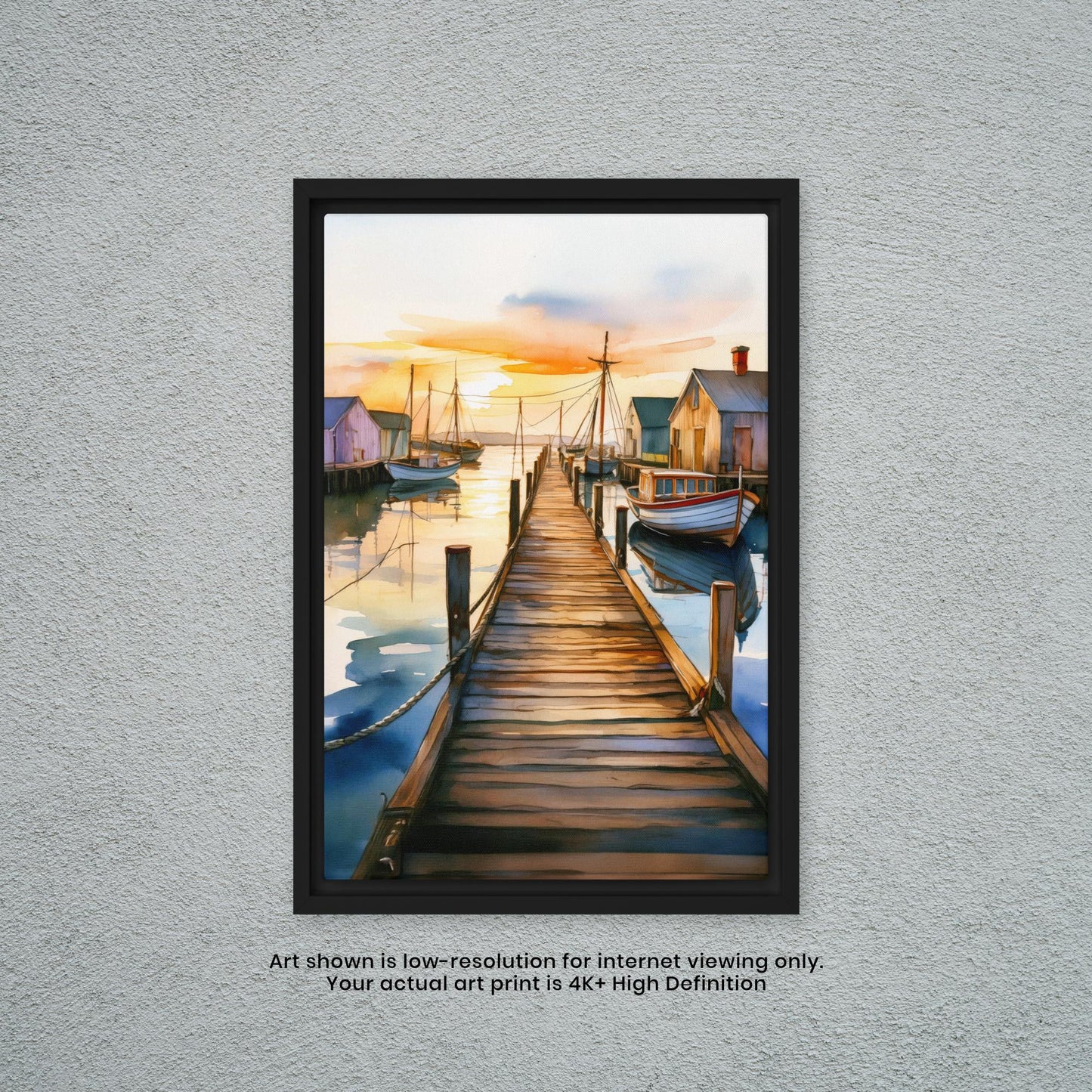 Dock of the Bay - Watercolor Art Print