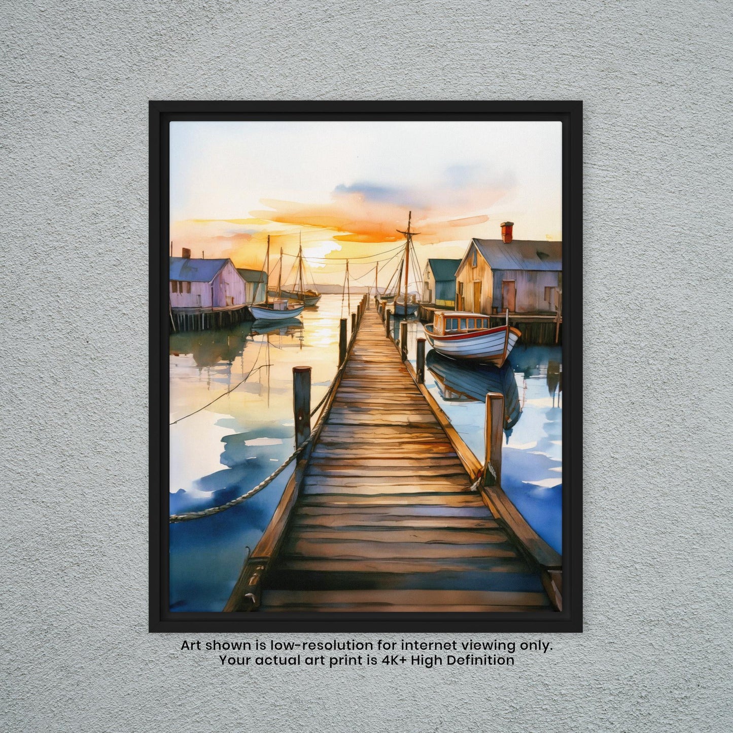 Dock of the Bay - Watercolor Art Print