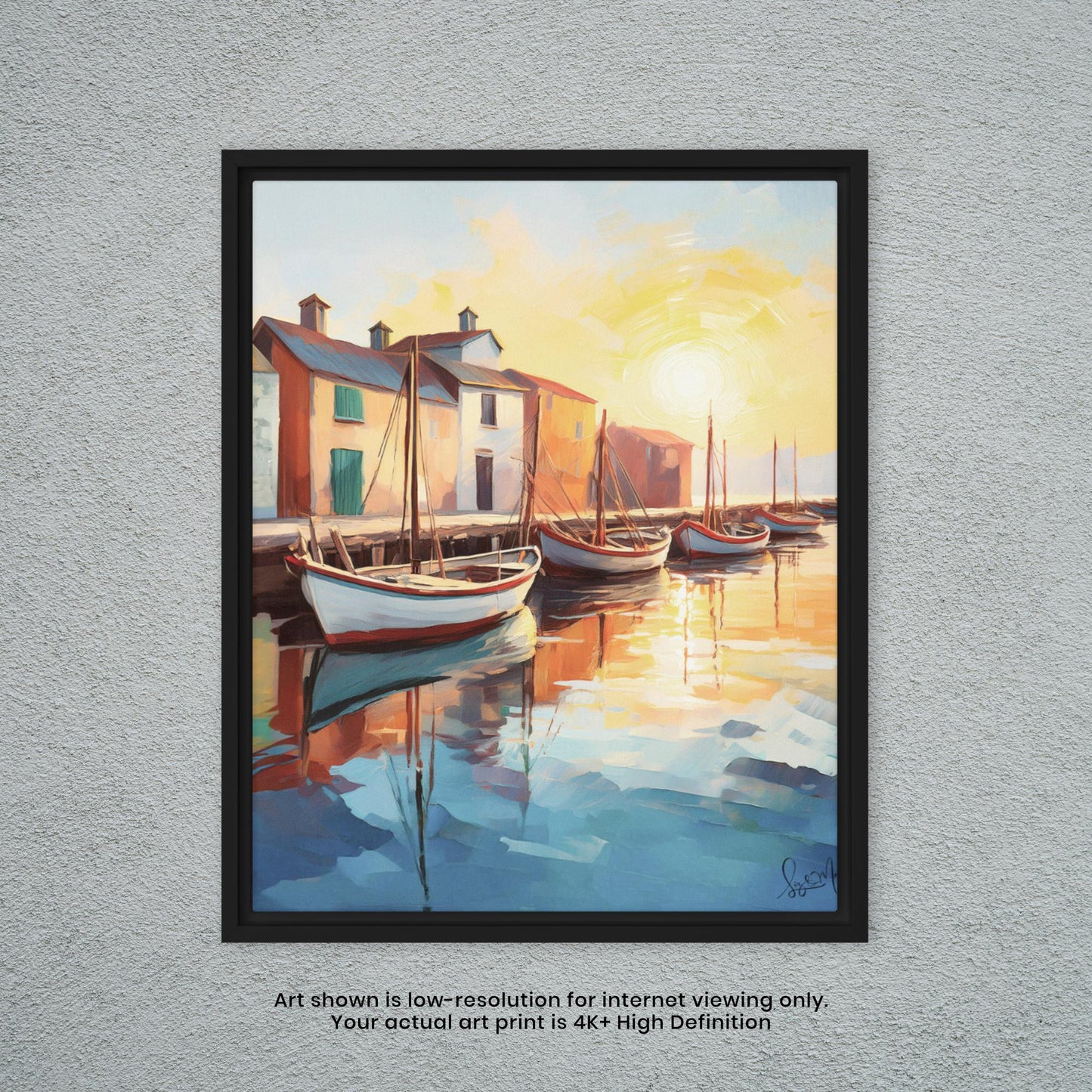 Late Afternoon at the Dock - Watercolor Art Print