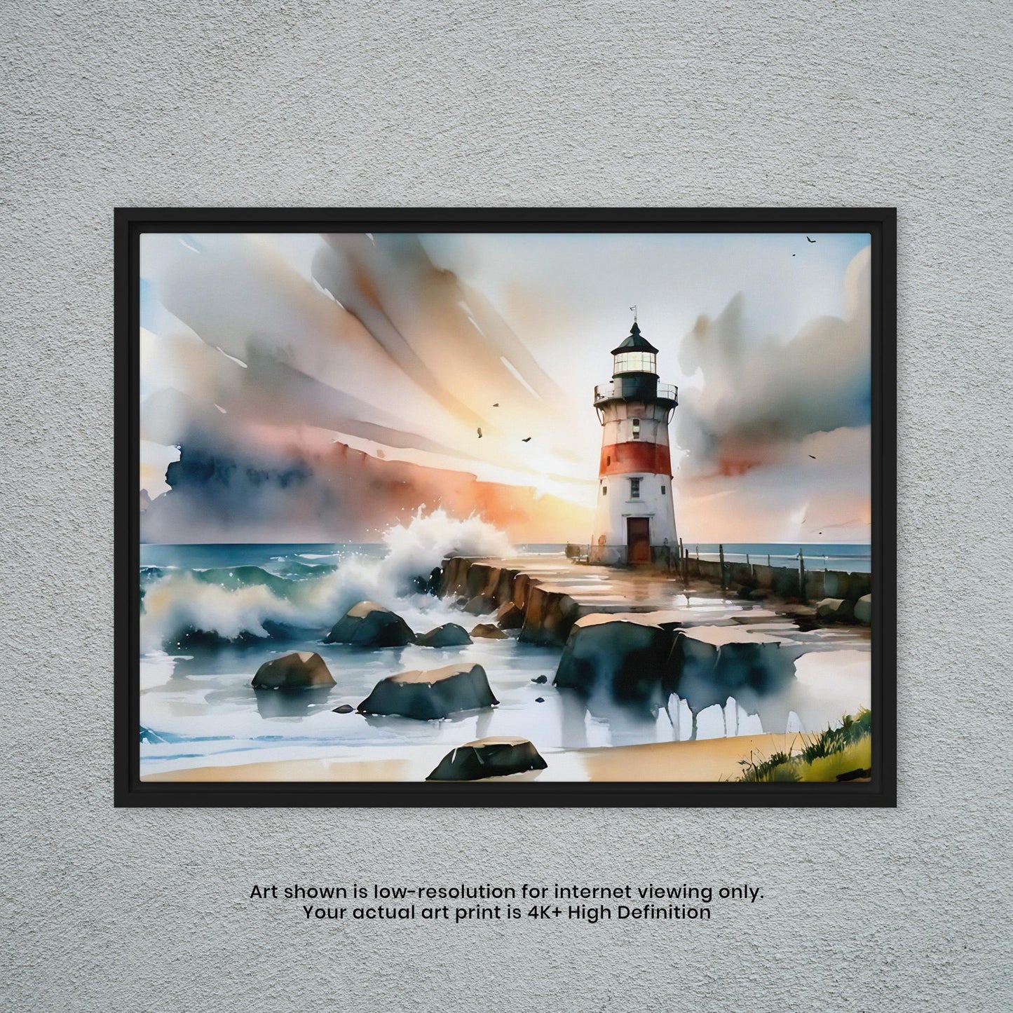 Lighthouse - Watercolor Art Print
