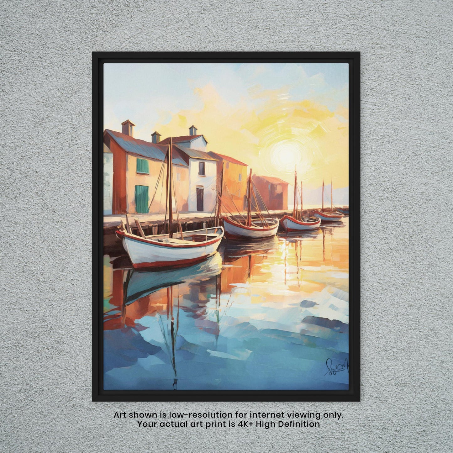 Late Afternoon at the Dock - Watercolor Art Print