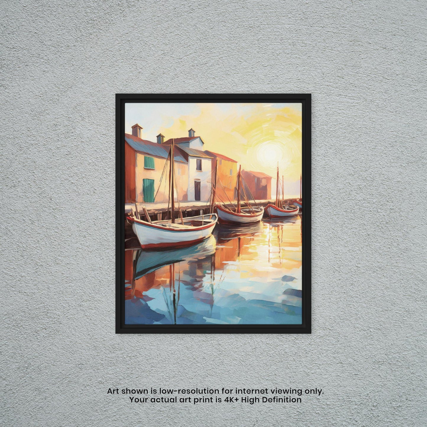 Late Afternoon at the Dock - Watercolor Art Print