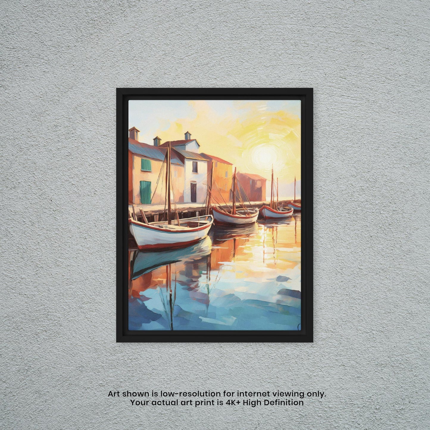 Late Afternoon at the Dock - Watercolor Art Print