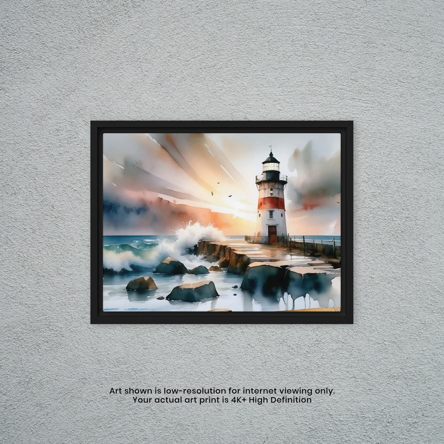 Lighthouse - Watercolor Art Print