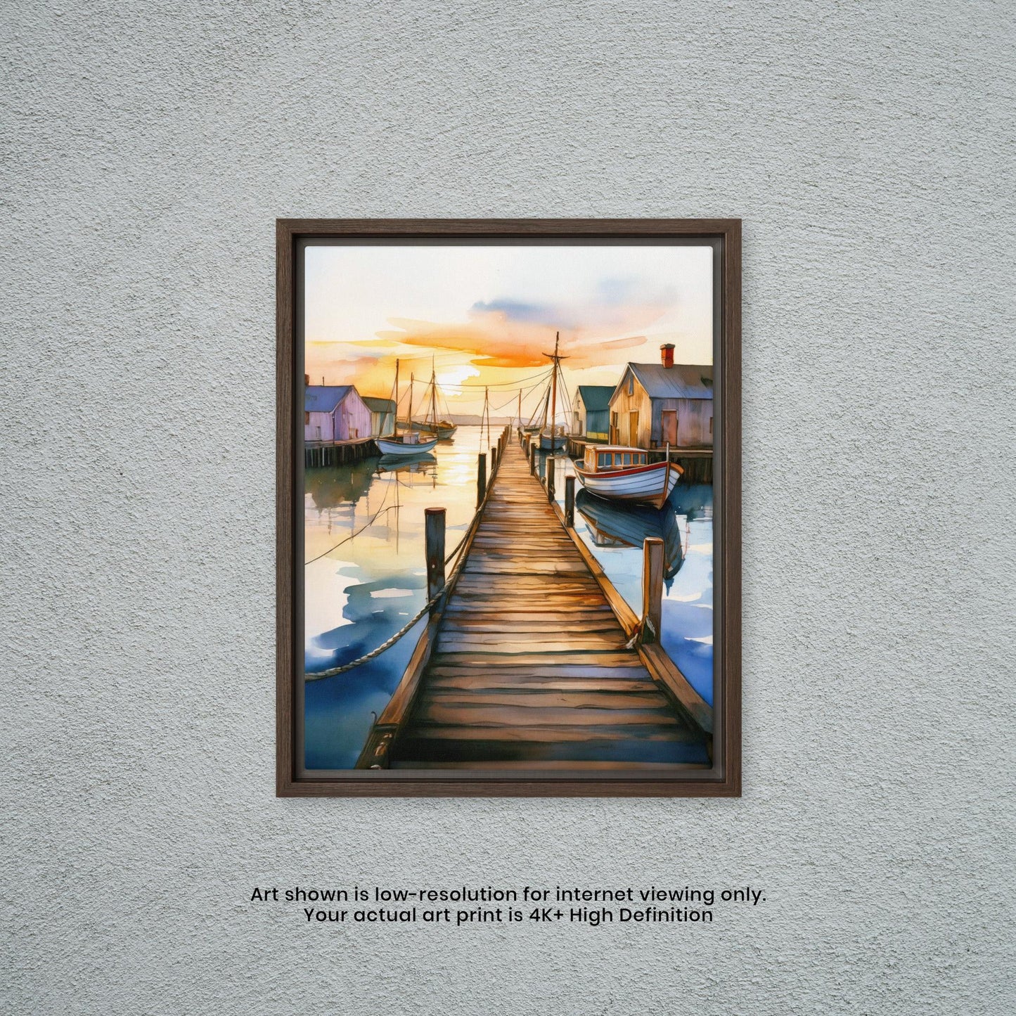 Dock of the Bay - Watercolor Art Print