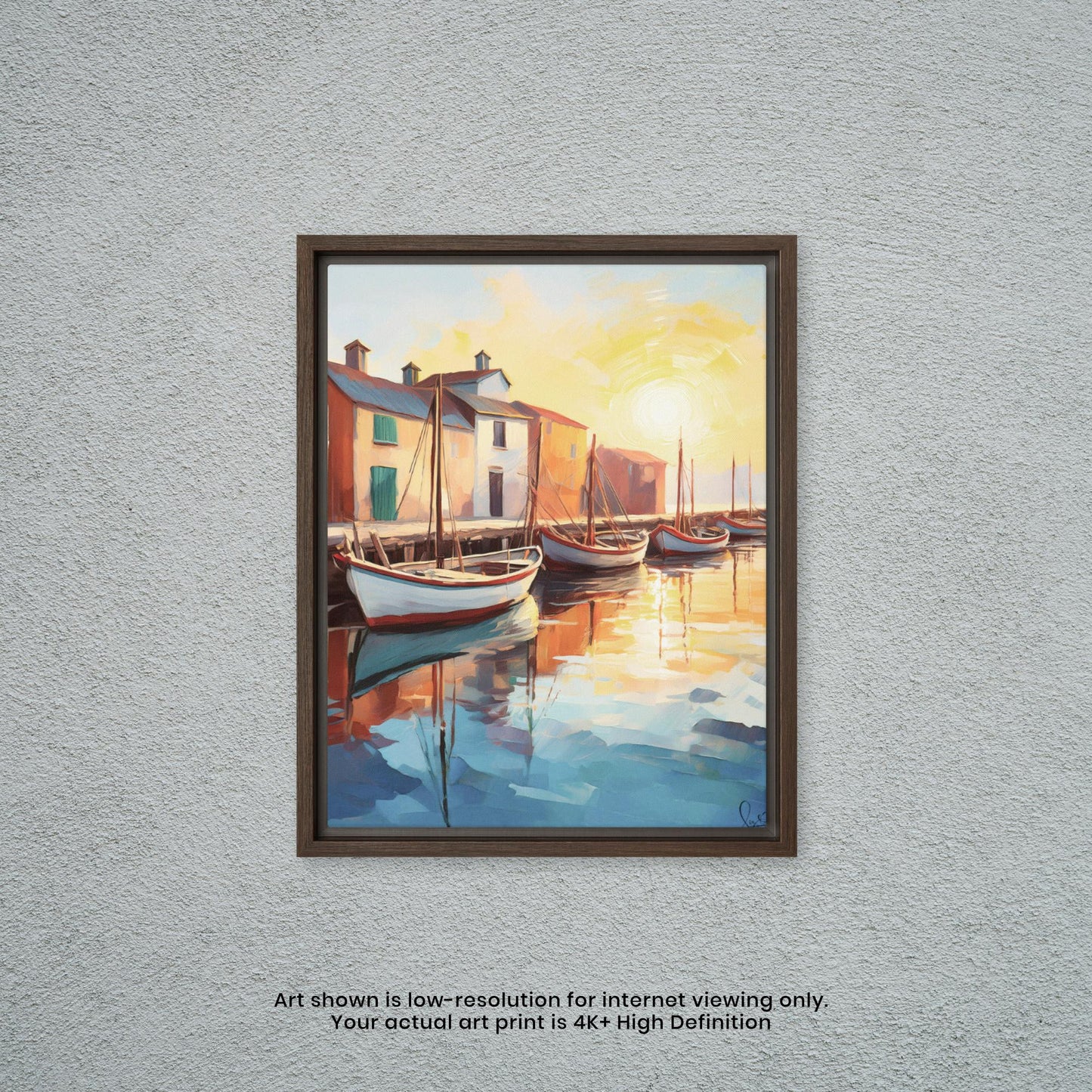 Late Afternoon at the Dock - Watercolor Art Print
