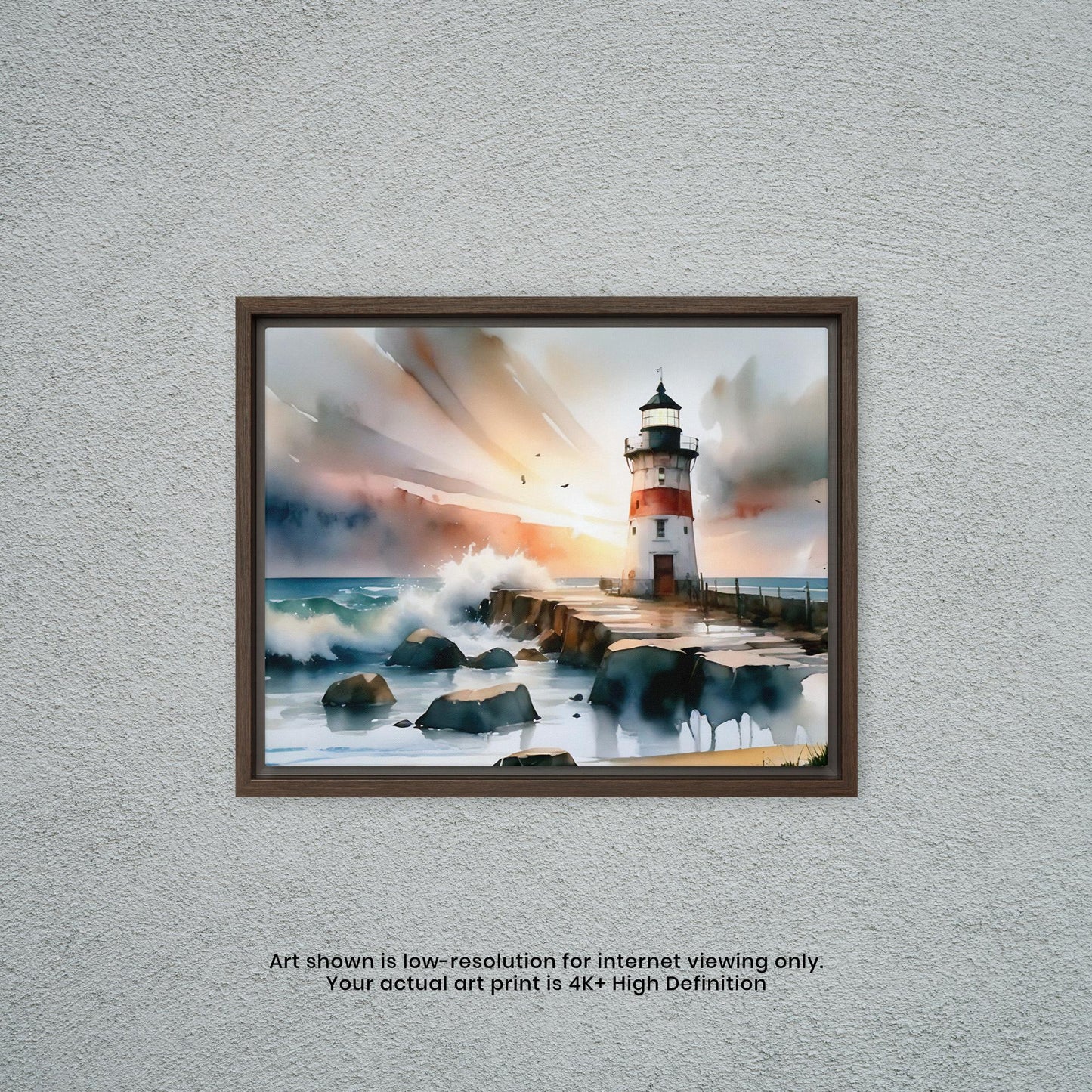 Lighthouse - Watercolor Art Print