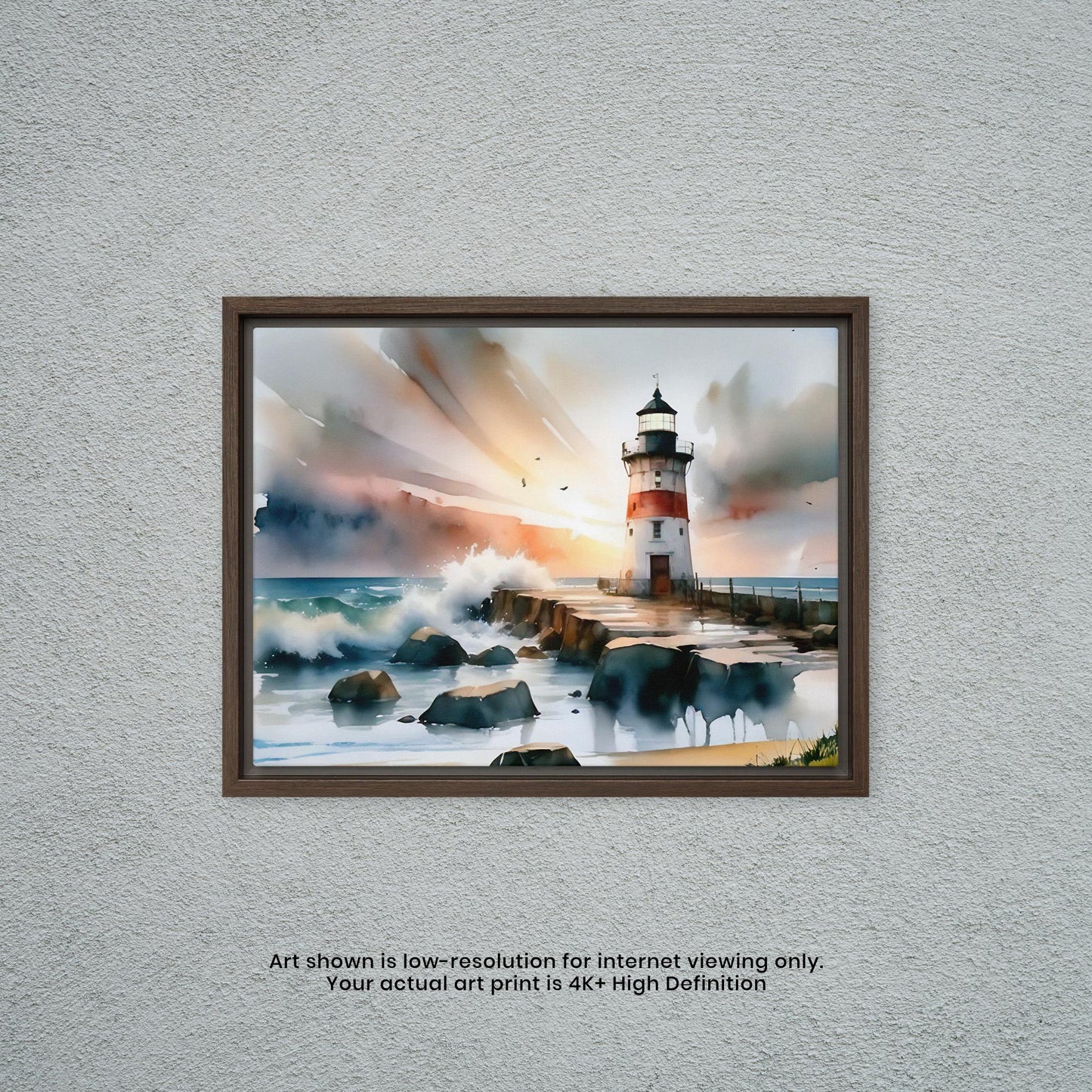 Lighthouse - Watercolor Art Print