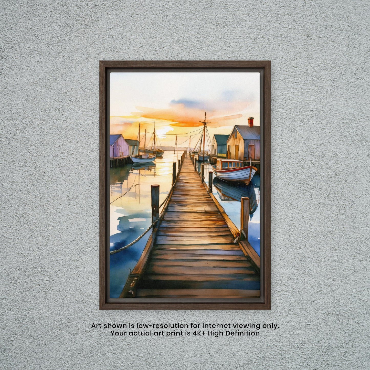 Dock of the Bay - Watercolor Art Print
