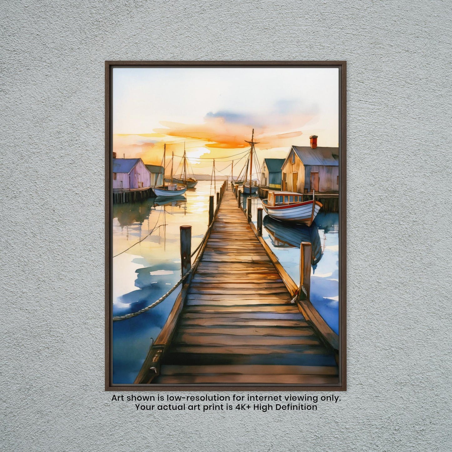 Dock of the Bay - Watercolor Art Print