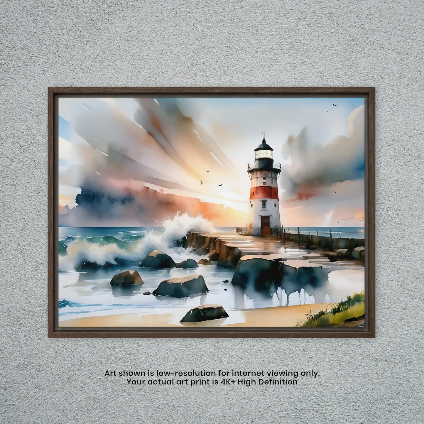 Lighthouse - Watercolor Art Print