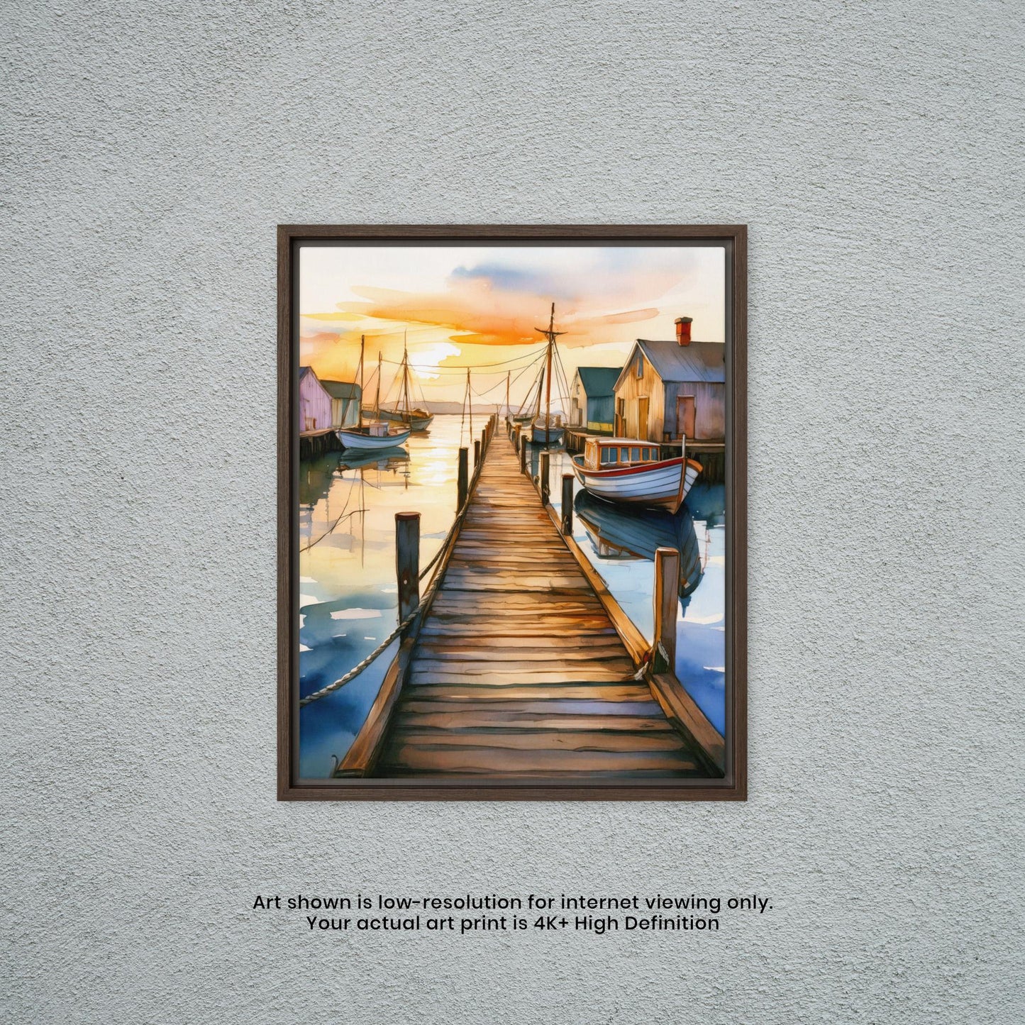 Dock of the Bay - Watercolor Art Print
