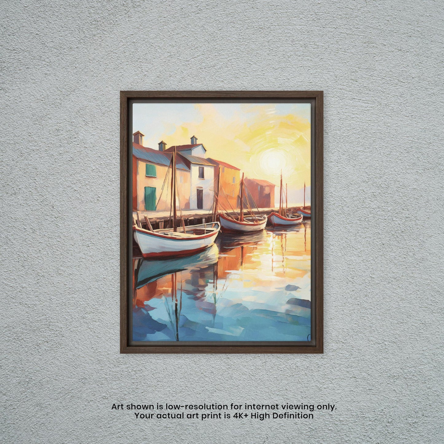 Late Afternoon at the Dock - Watercolor Art Print