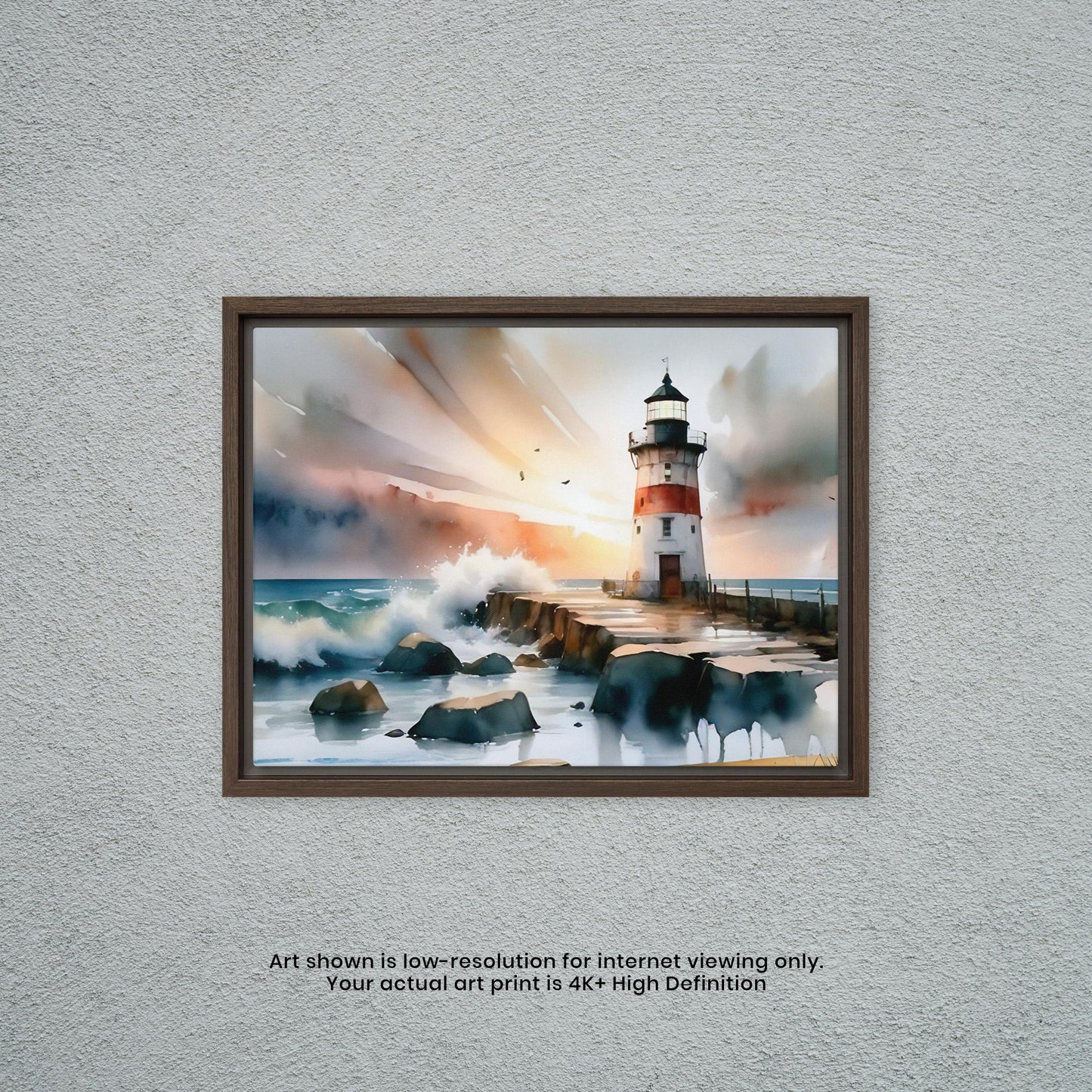 Lighthouse - Watercolor Art Print