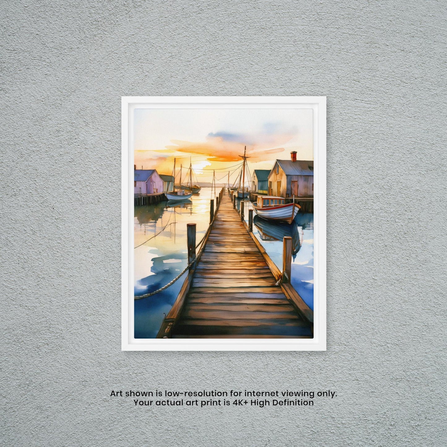 Dock of the Bay - Watercolor Art Print