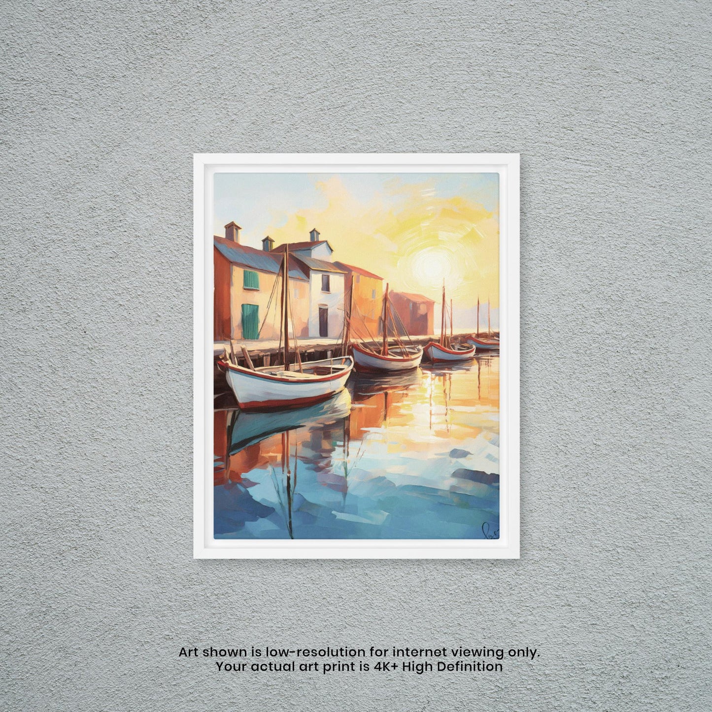 Late Afternoon at the Dock - Watercolor Art Print