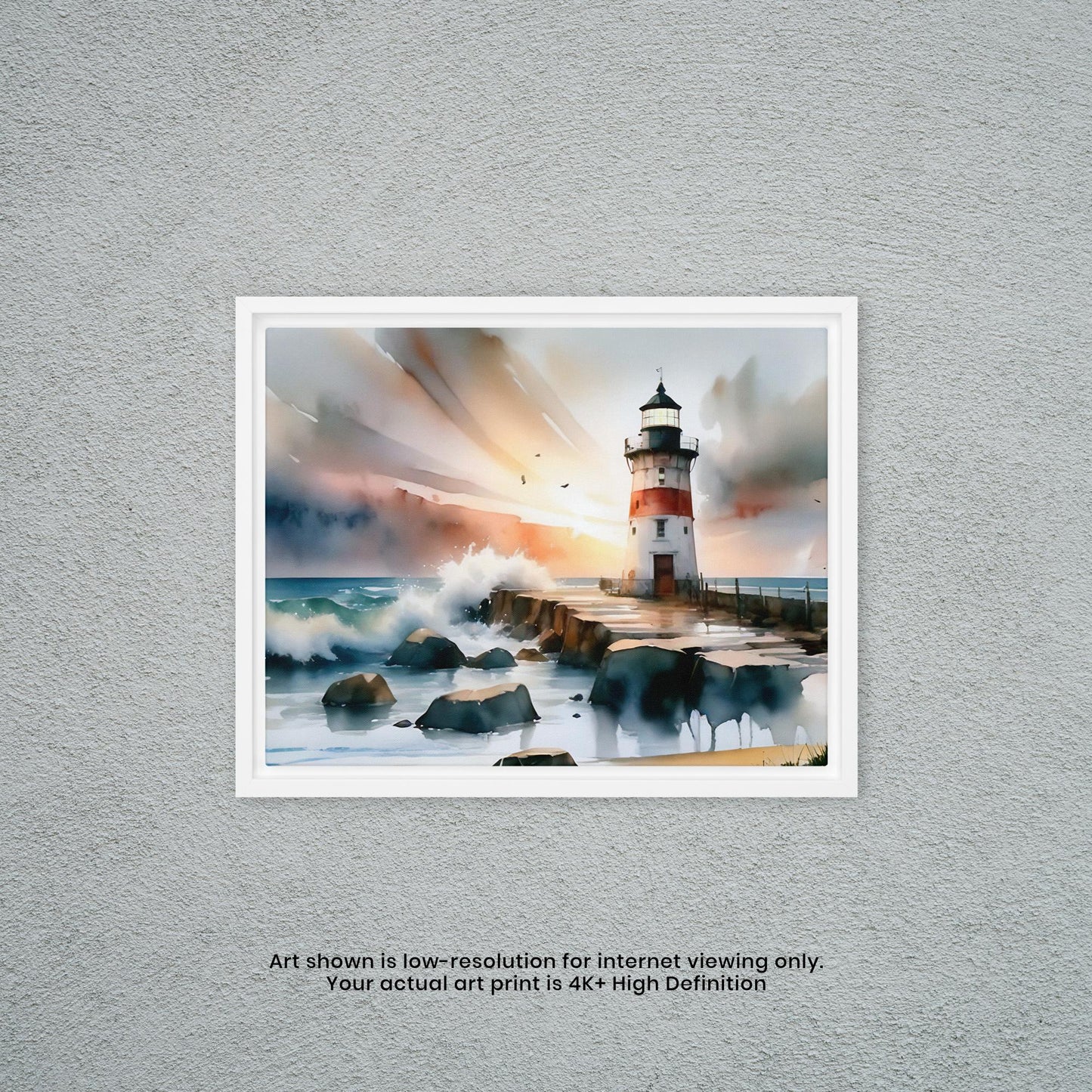 Lighthouse - Watercolor Art Print