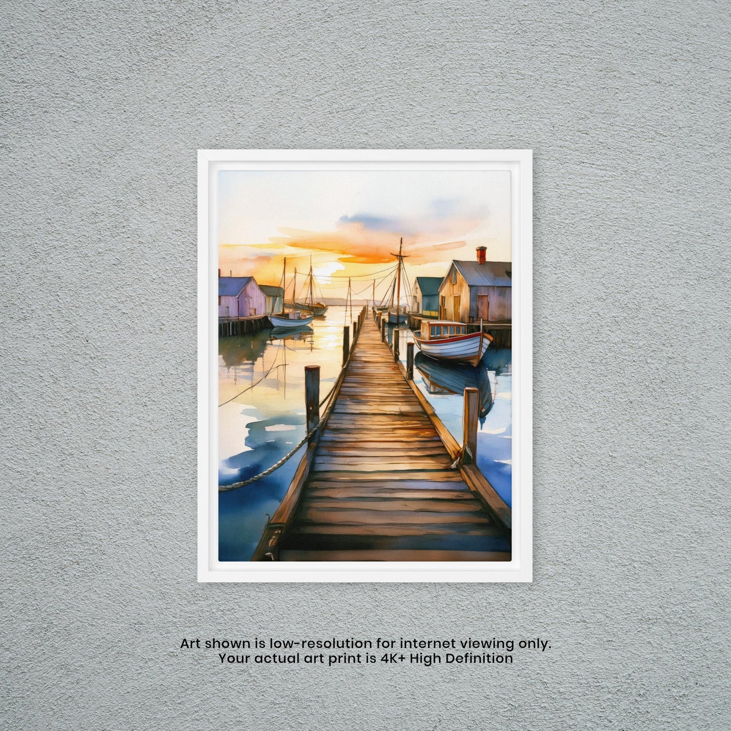 Dock of the Bay - Watercolor Art Print
