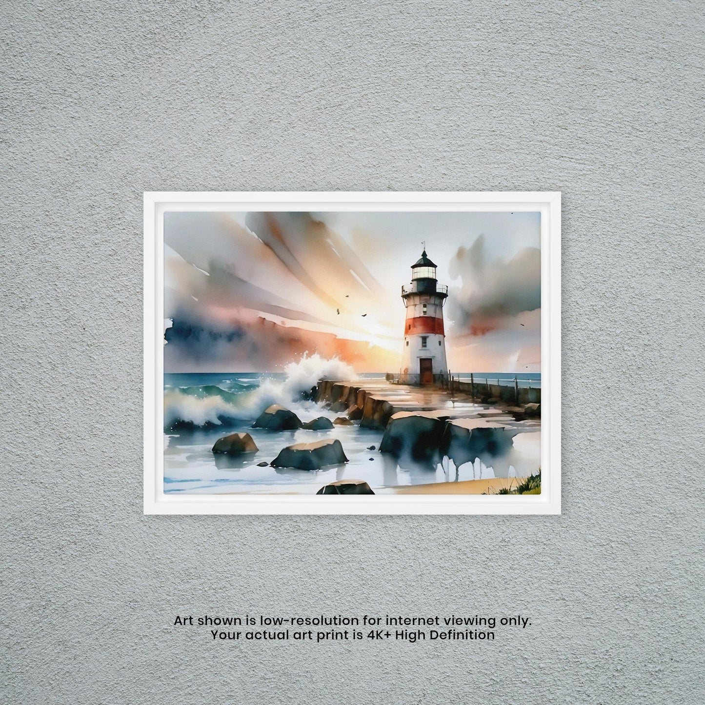 Lighthouse - Watercolor Art Print