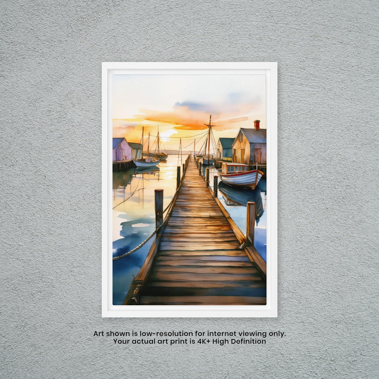 Dock of the Bay - Watercolor Art Print