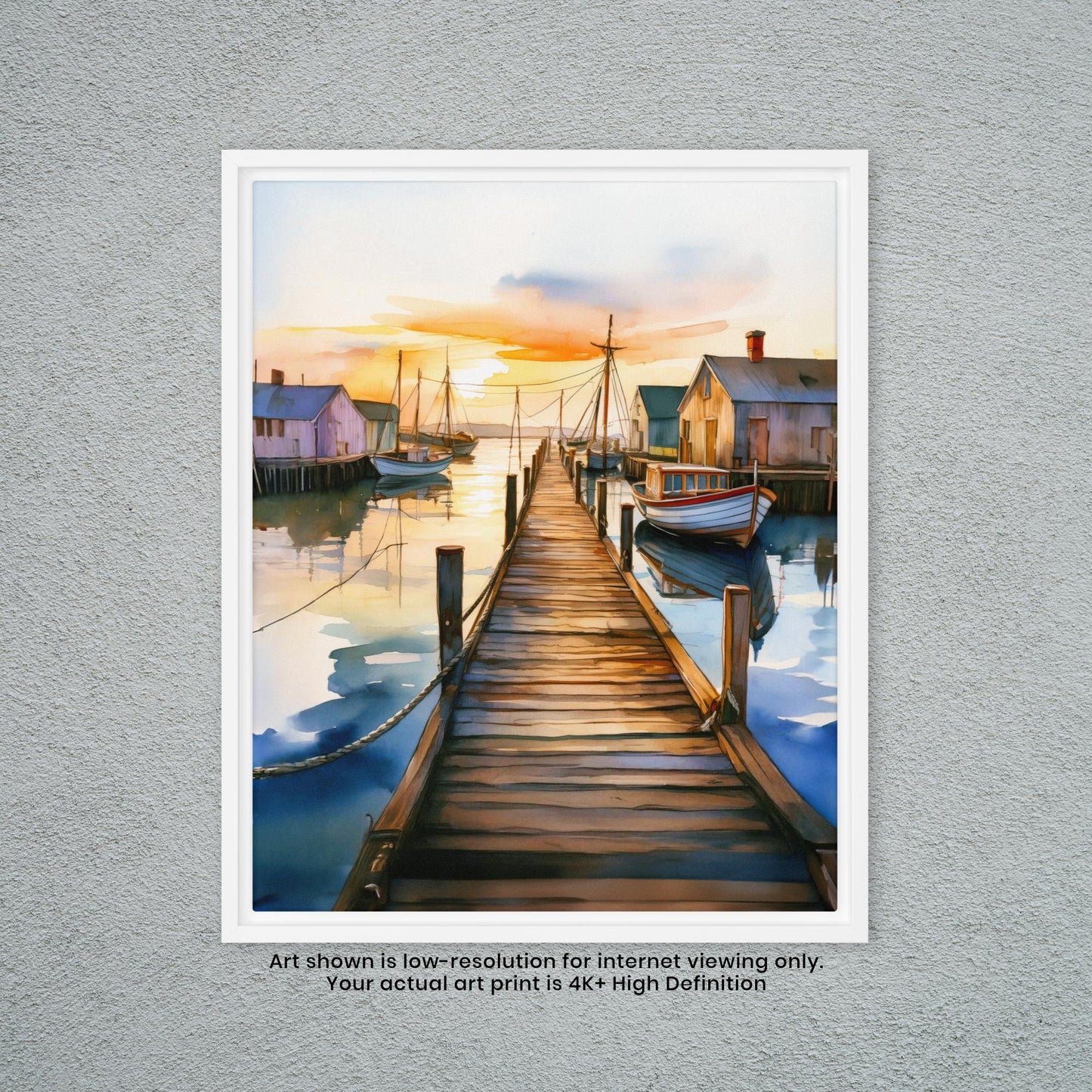 Dock of the Bay - Watercolor Art Print