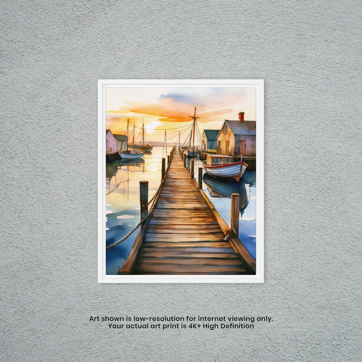 Dock of the Bay - Watercolor Art Print