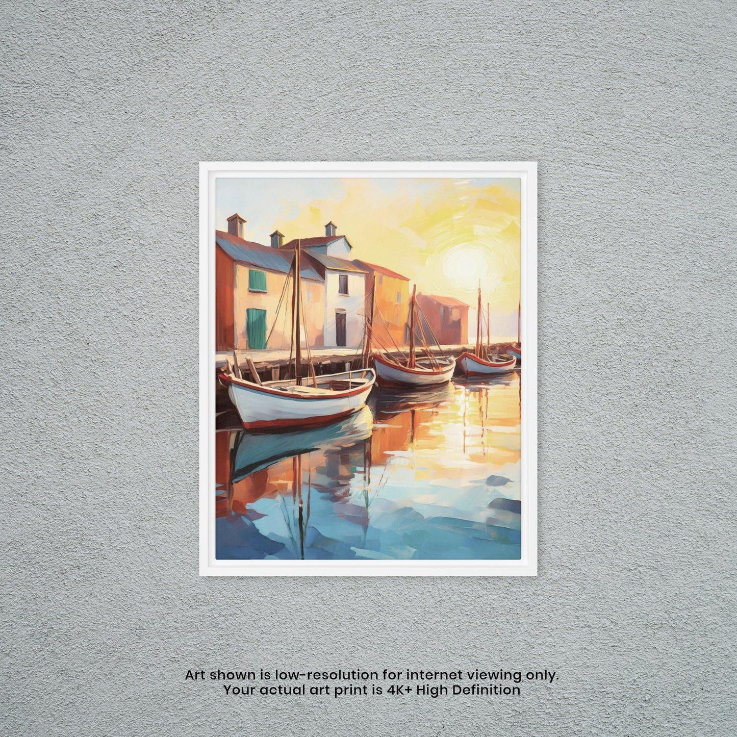 Late Afternoon at the Dock - Watercolor Art Print