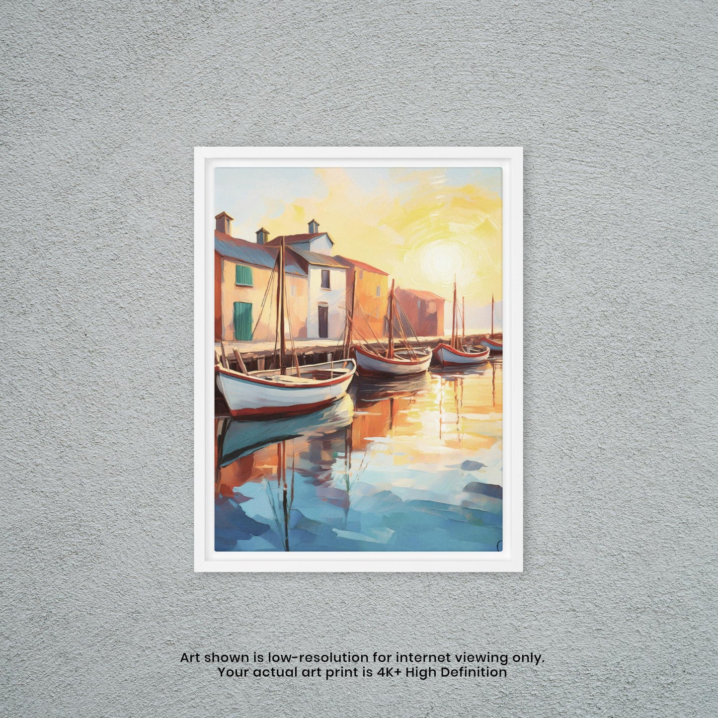 Late Afternoon at the Dock - Watercolor Art Print