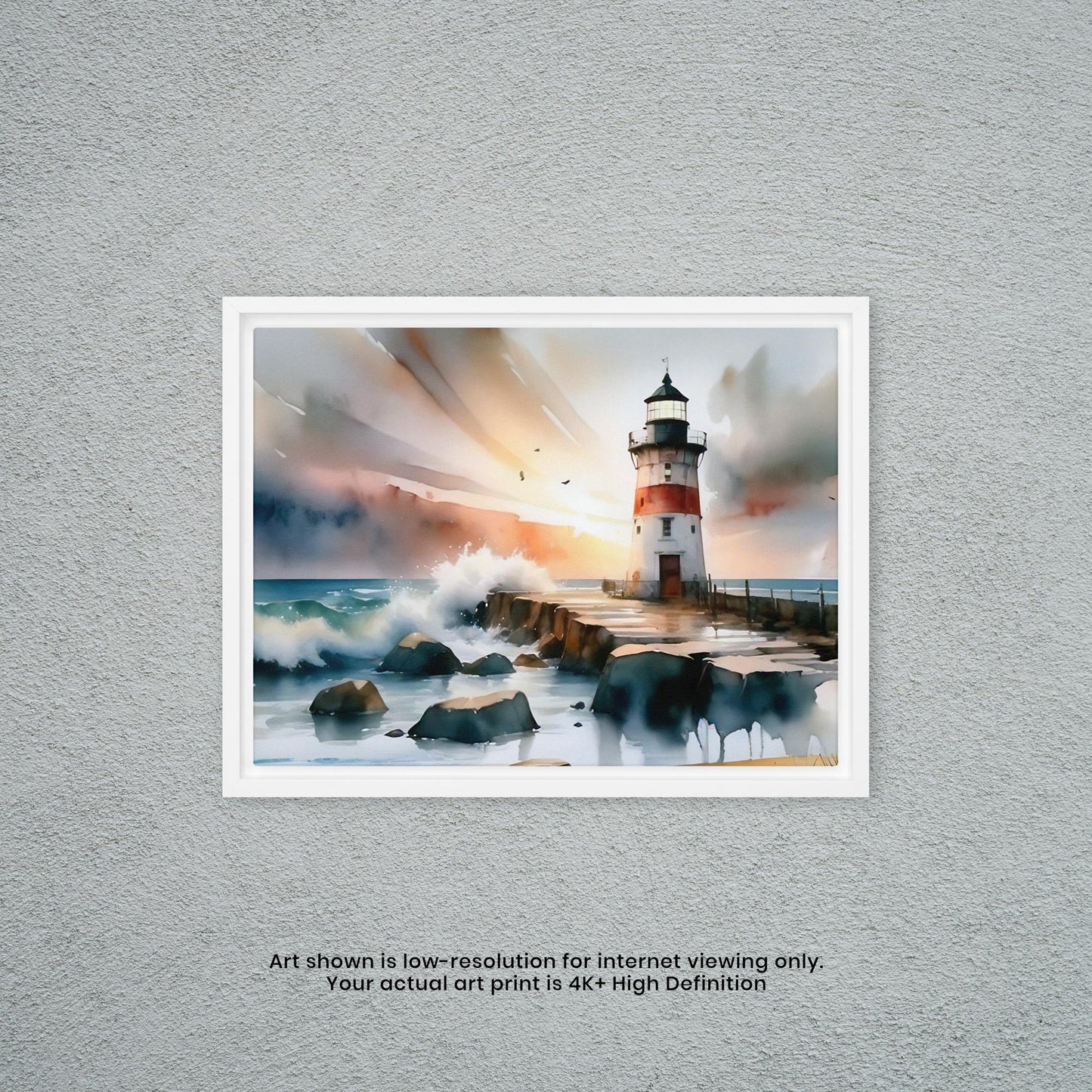 Lighthouse - Watercolor Art Print