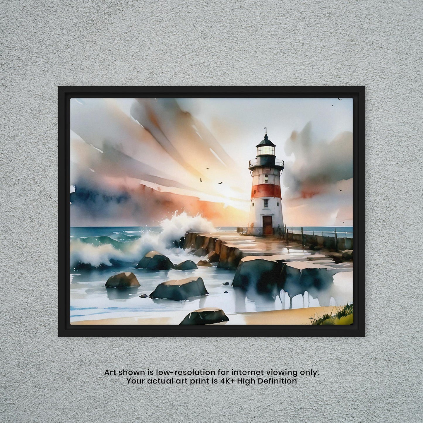 Lighthouse - Watercolor Art Print