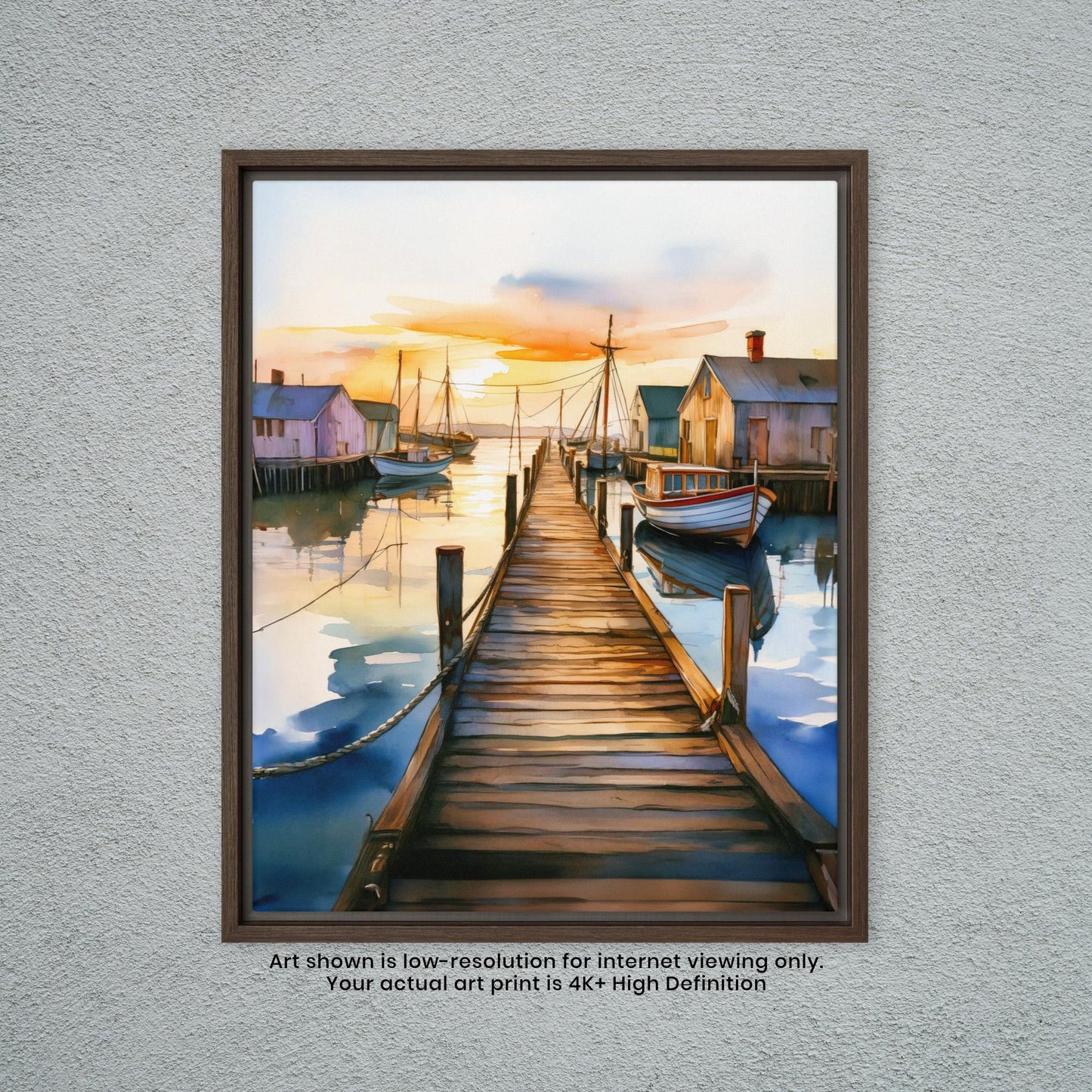 Dock of the Bay - Watercolor Art Print