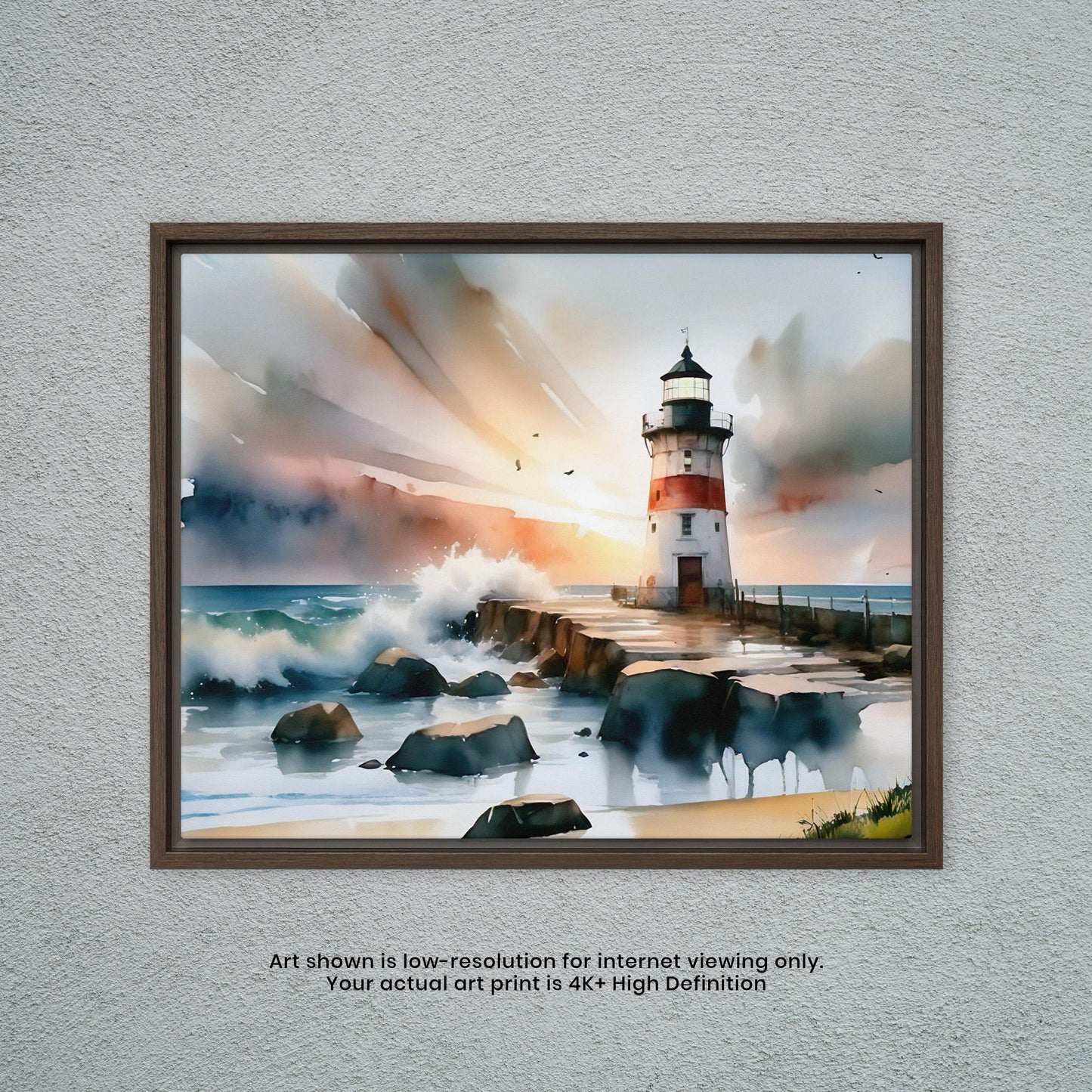 Lighthouse - Watercolor Art Print