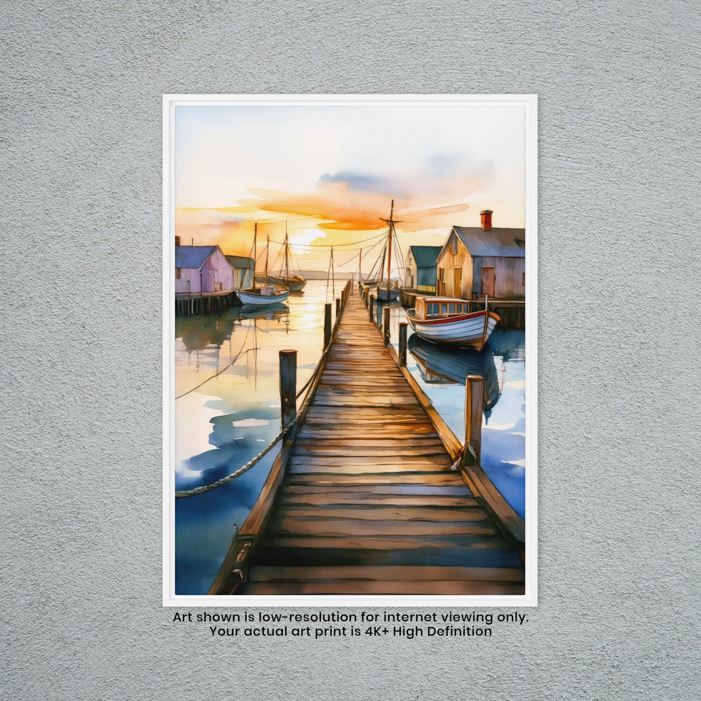 Dock of the Bay - Watercolor Art Print